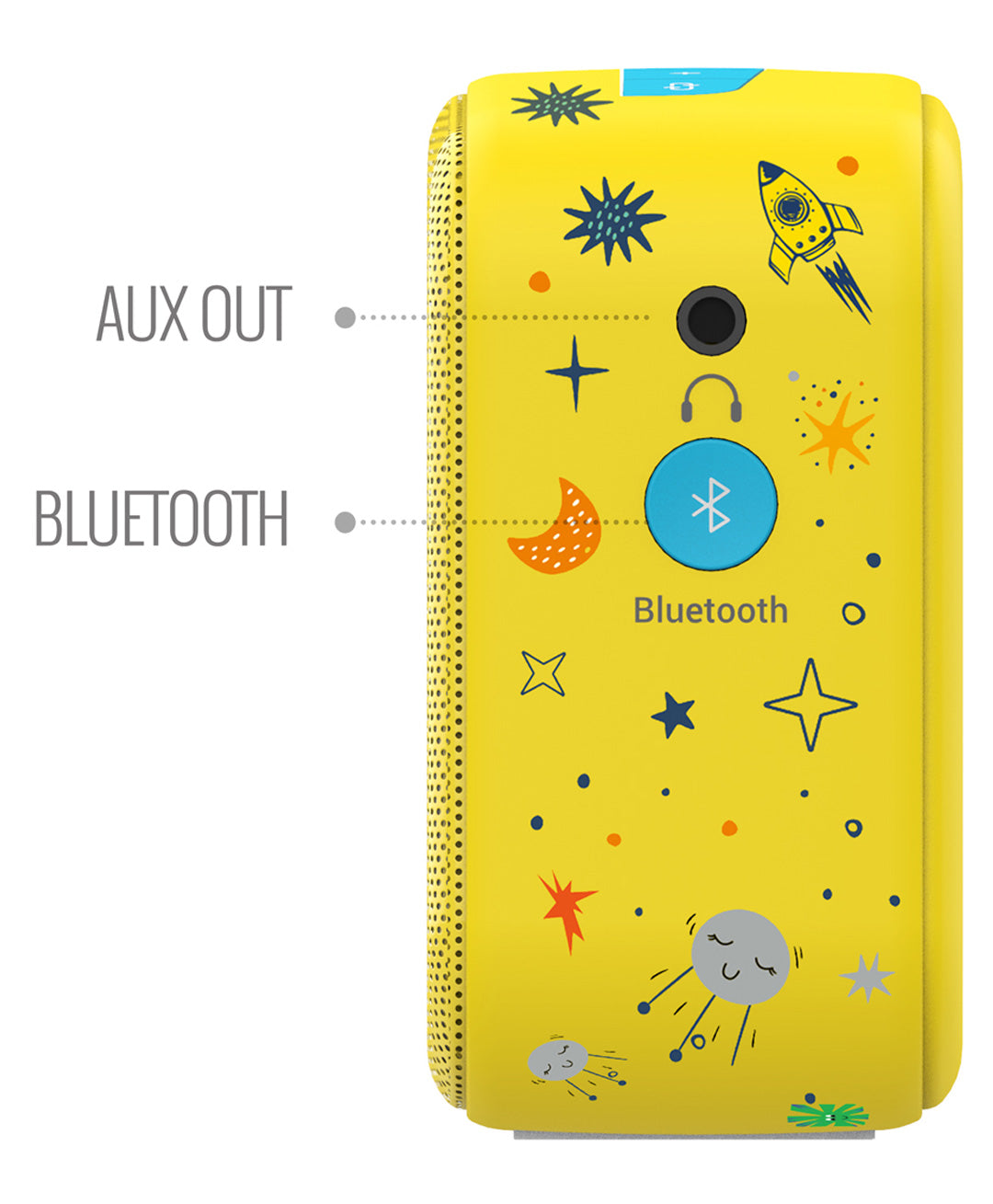 Saregama Carvaan Mini Kids Speaker with Wireless Mic - Blue & Yellow