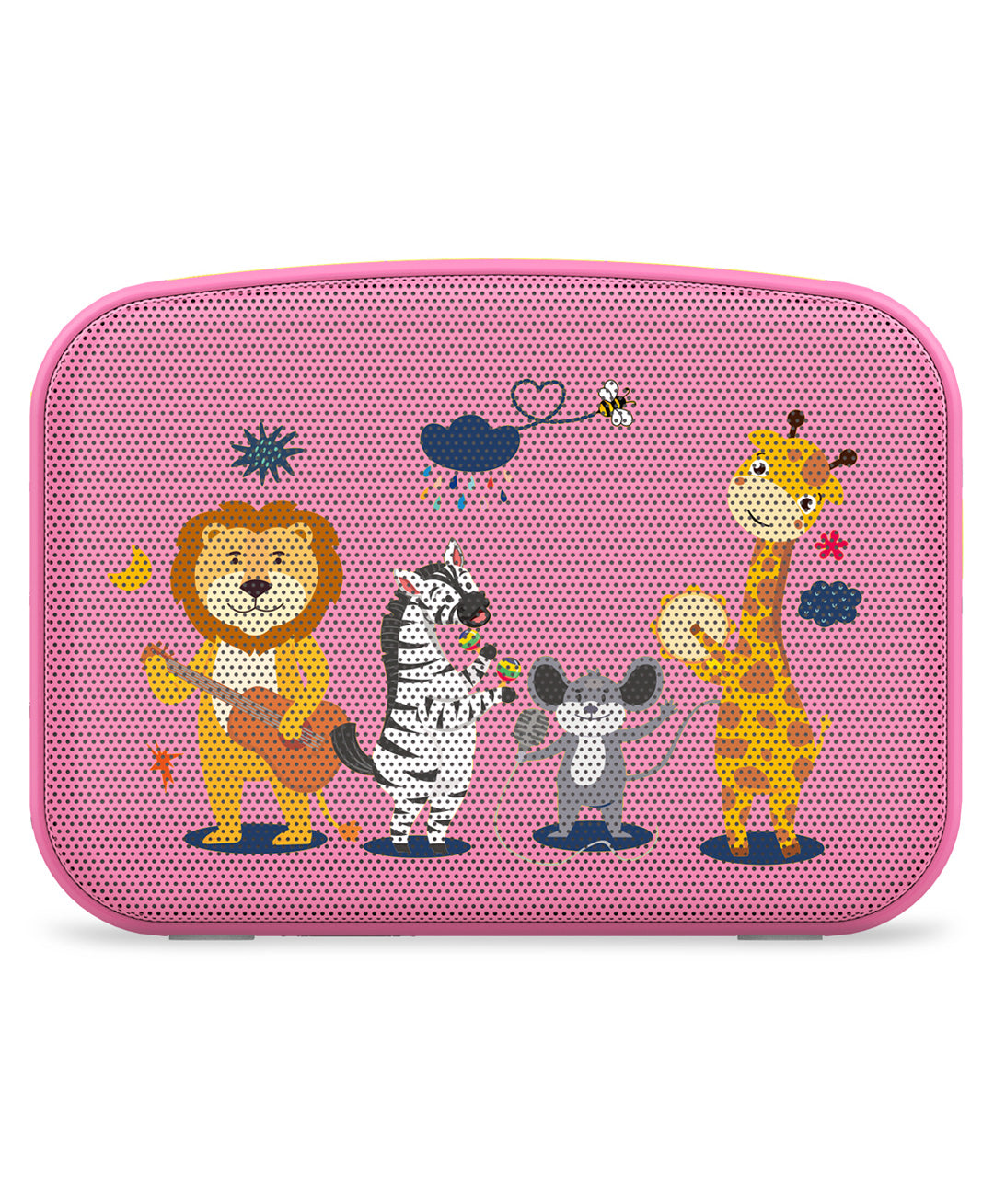 Saregama Carvaan Mini Kids Speaker with Wireless Mic - Pink & Yellow