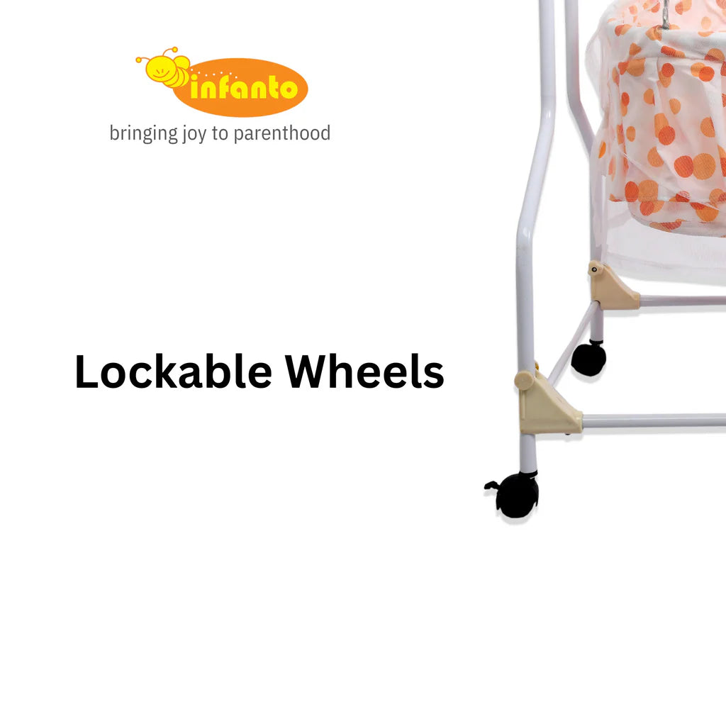 INFANTO Cocoon Baby Cradle | Palna | Jhula | Swing (Print may vary)