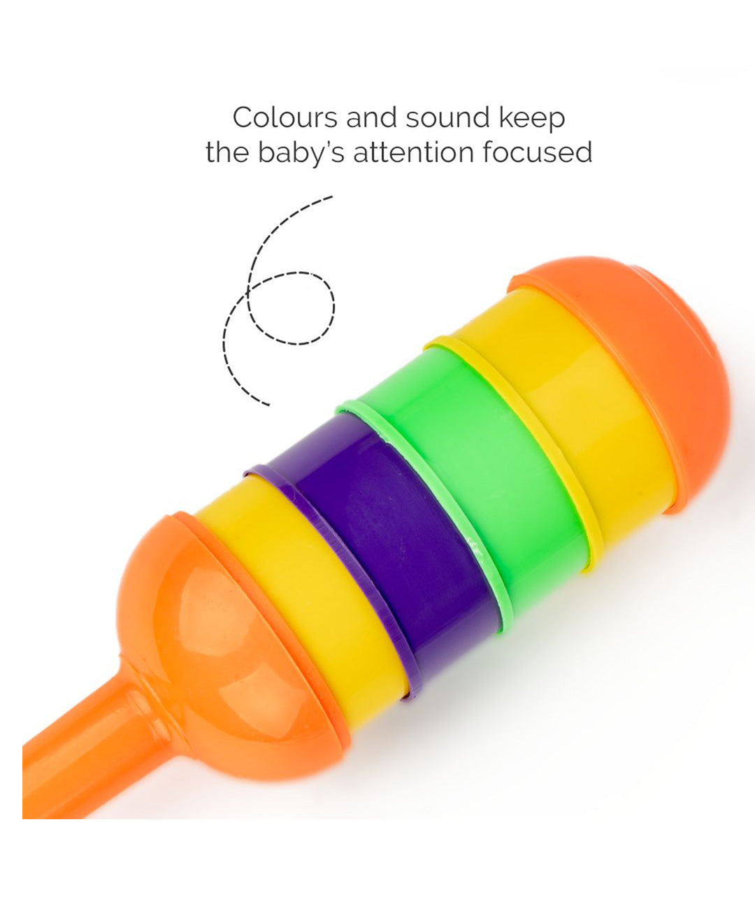 Ratnas Musical Chime Rattle - Multicolour