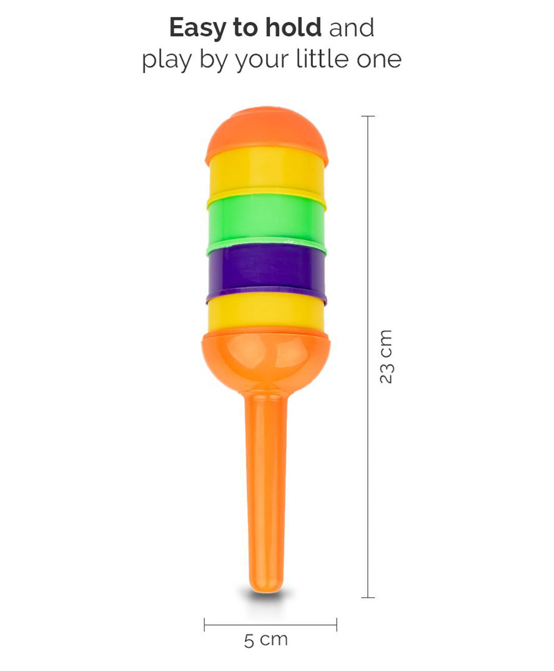 Ratnas Musical Chime Rattle - Multicolour