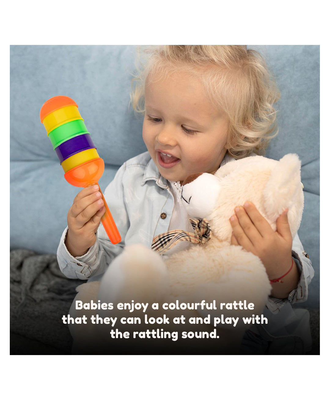 Ratnas Musical Chime Rattle - Multicolour