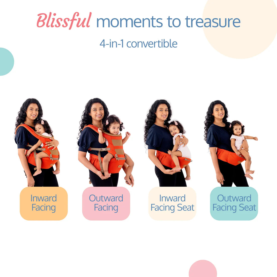 Royal Hip Seat Baby Carrier Orange