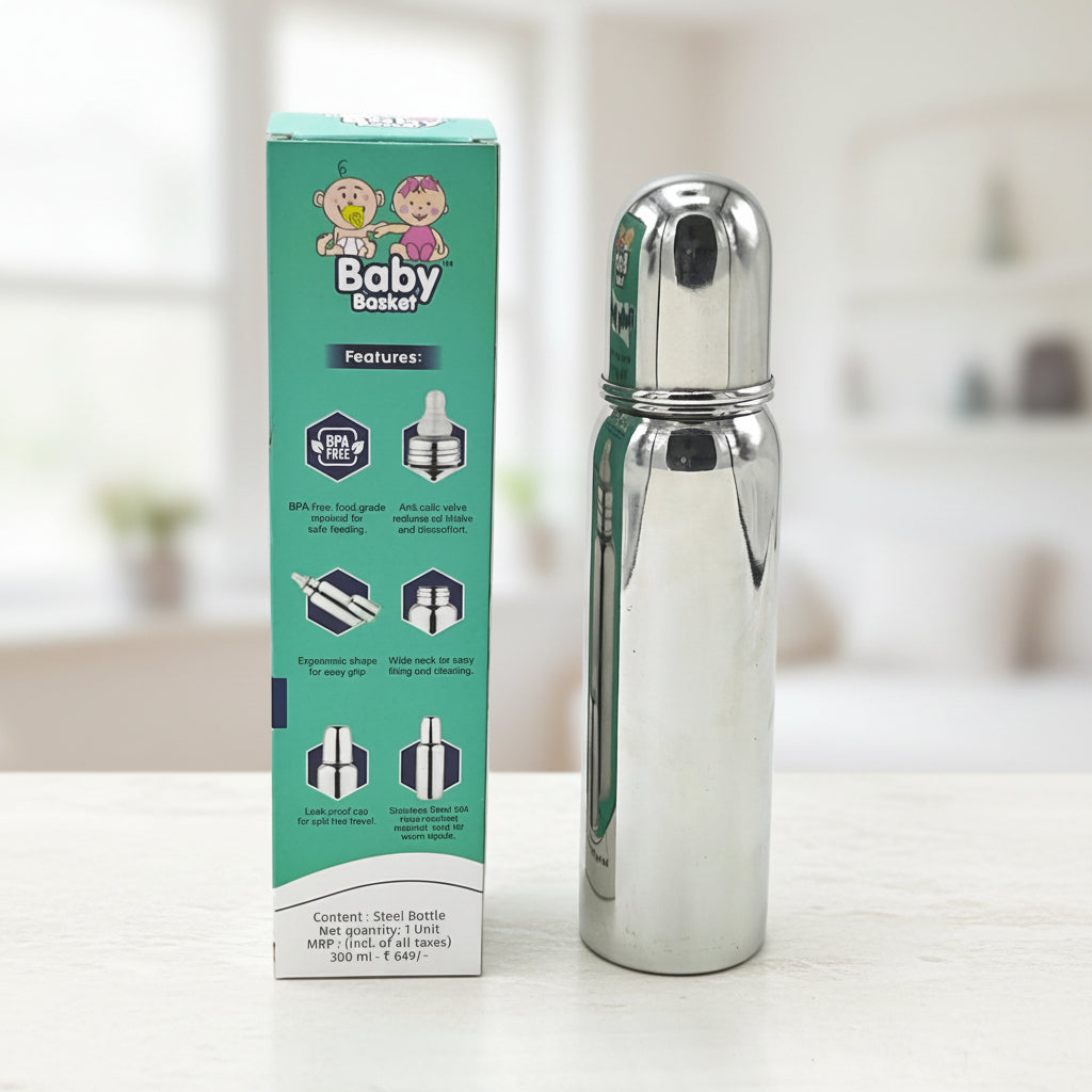 "Baby Basket " Steel Baby Bottle