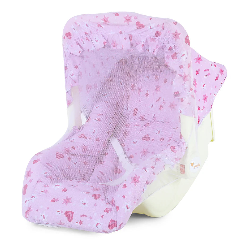 INFANTO Babylove Carry Cot / Carry Rocker - Deluxe-RB45A-DLX (Print may vary)