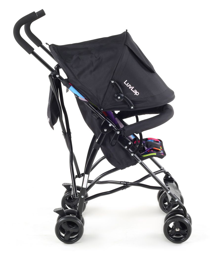 LuvLap Tutti Frutti Baby Stroller Buggy Black TABARIA BABY MALL