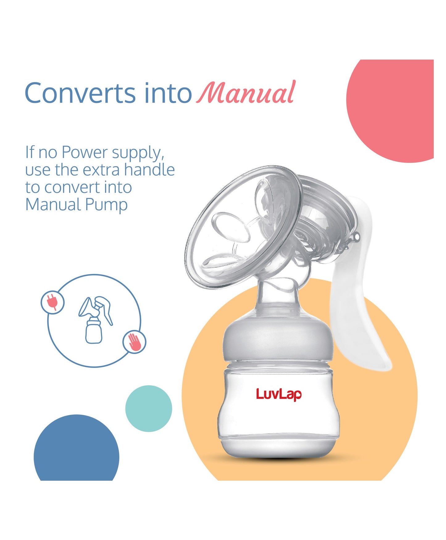 LuvLap Electric Breast Pump - White