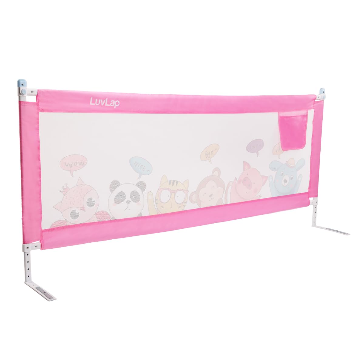 Luvlap Comfy Baby Bed Rail Guard (180cmx72cm), Bed Rails for Baby & Toddler Safety, Portable, Adjustable Height, Single Side Bed Rail,