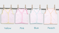 Baby Basket Soft Premium Front Button Sleeveless Cotton Jhabla Set of 4 (0-3 Months)  SIZE -0