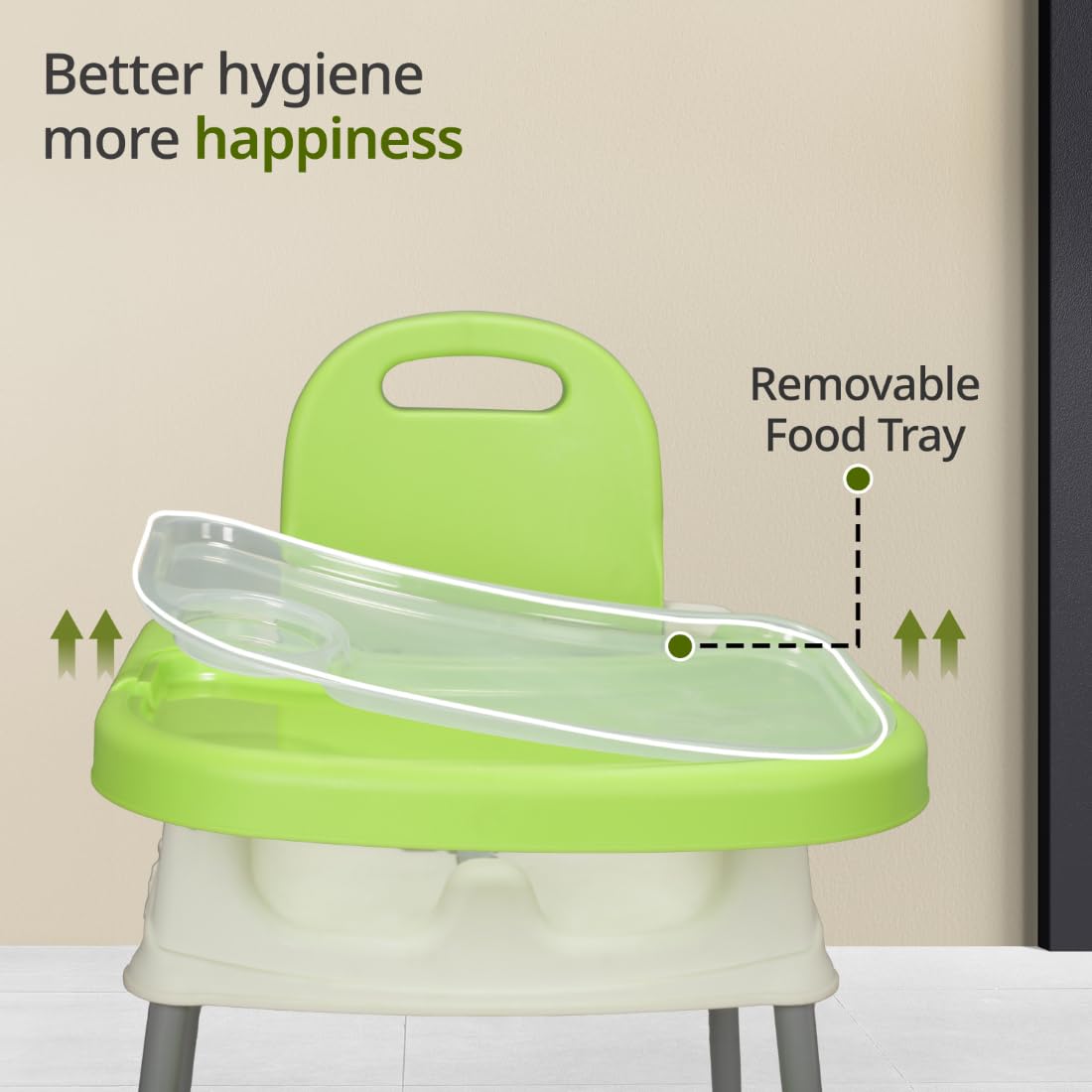 LuvLap 4 in 1 Convertible Baby High Chair with footrest, Convertible to High Chair, Low Chair, &Booster Seat,Certified as per European Standard,essential for baby feeding