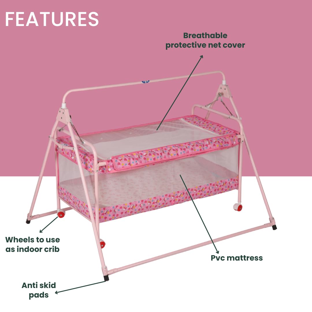 INFANTO 2 in 1 Sleepwell Baby Cradle-STD 031