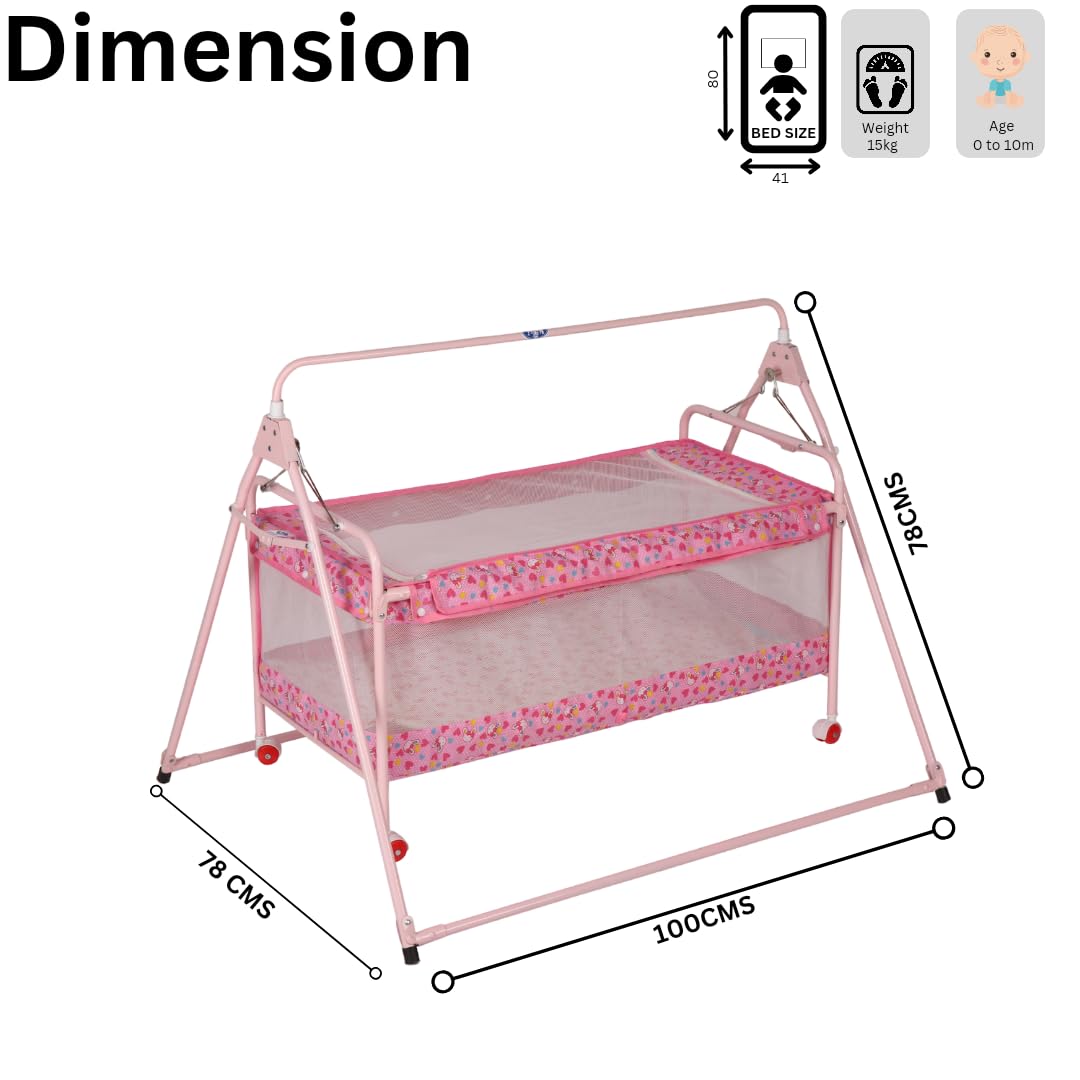 INFANTO 2 in 1 Sleepwell Baby Cradle-STD 031