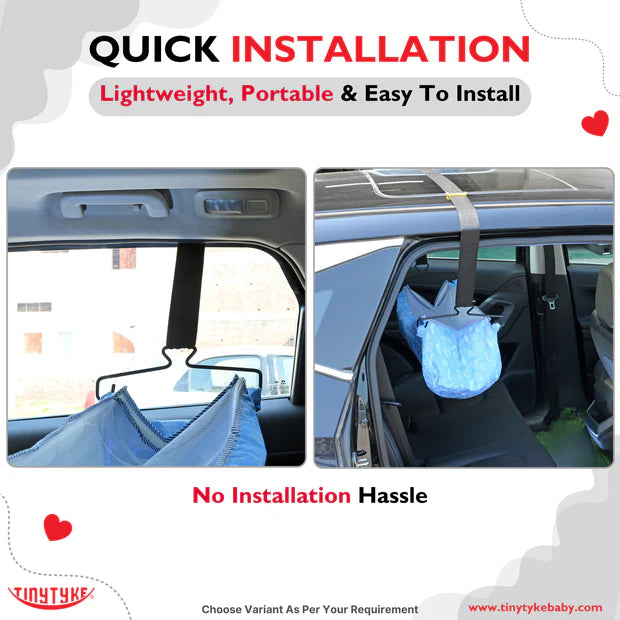 TinyTyke- Travel Friendly Car Cradle Belt System Hangers without Hammock