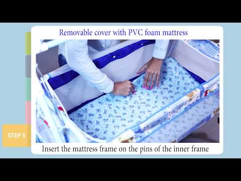 INFANTO 2 in 1 Sleepwell Baby Cradle-DELUXE (Print may vary) CC31 DLX